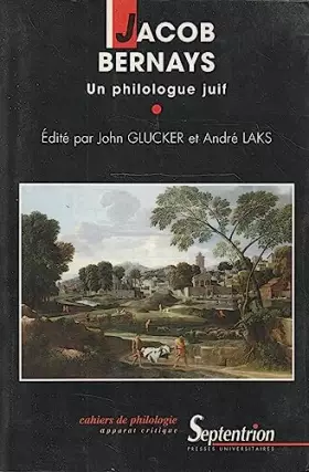 Couverture du produit · Jacob Bernays, un philologue juif