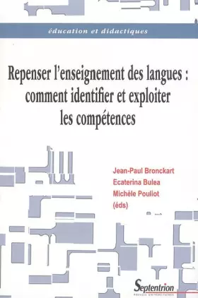 Couverture du produit · Repenser l'enseignement des langues : comment identifier et exploiter les compétences ?