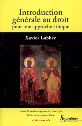 Couverture du produit · Introduction générale au droit: Pour une approche éthique