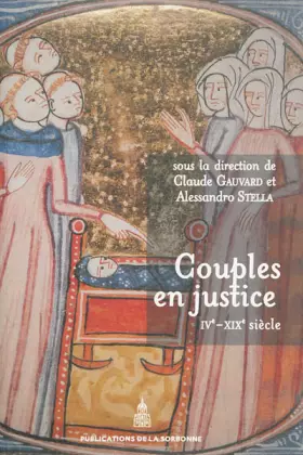 Couverture du produit · Couples en justice: IVe-XIXe siècle