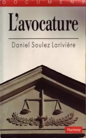 Couverture du produit · L'avocature