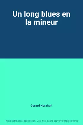 Couverture du produit · Un long blues en la mineur