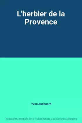 Couverture du produit · L'herbier de la Provence