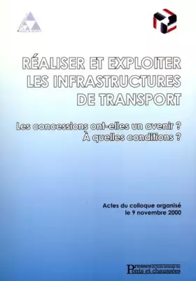 Couverture du produit · Réaliser et exploiter les infrastructures de transport