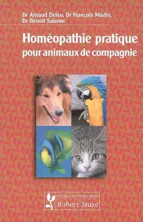 Couverture du produit · Homéopathie pratique pour animaux de compagnie