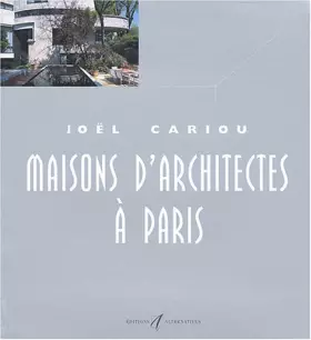 Couverture du produit · Maisons d'architectes à Paris