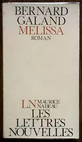 Couverture du produit · Mélissa (Les Lettres nouvelles)