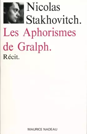 Couverture du produit · Les Aphorismes de Gralph