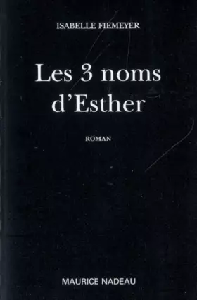 Couverture du produit · Les Trois Noms d'Esther