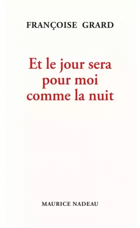 Couverture du produit · Et le jour sera pour moi comme la nuit