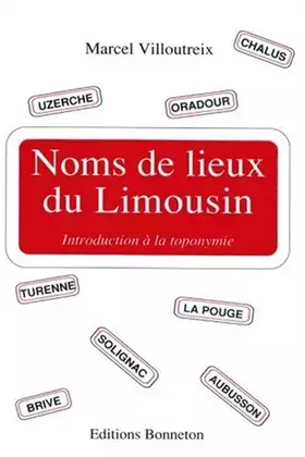 Couverture du produit · Noms de lieux du Limousin