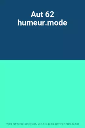 Couverture du produit · Aut 62 humeur.mode