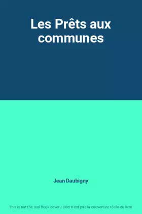 Couverture du produit · Les Prêts aux communes