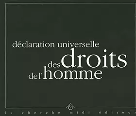 Couverture du produit · Déclaration Universelle des droits de l'Homme