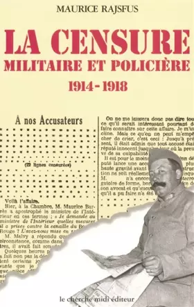 Couverture du produit · La censure militaire et policière