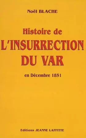 Couverture du produit · L'insurrection du var en decembre 1851