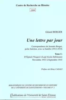 Couverture du produit · Une lettre par jour