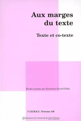 Couverture du produit · Aux marges du texte