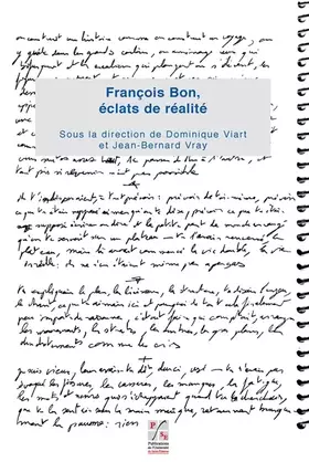 Couverture du produit · Francois Bon eclats de réalité