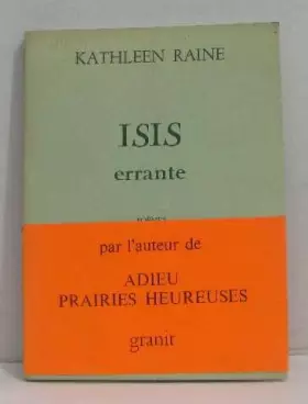 Couverture du produit · Isis errante : poemes