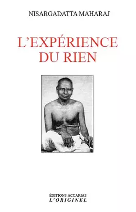 Couverture du produit · L'expérience du rien