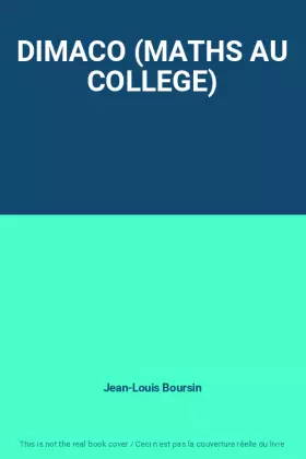 Couverture du produit · DIMACO (MATHS AU COLLEGE)