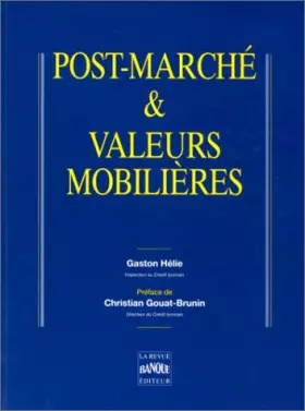 Couverture du produit · Post-marché et Valeurs mobilières