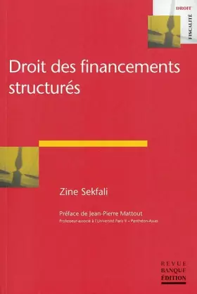 Couverture du produit · Droit des financements structurés