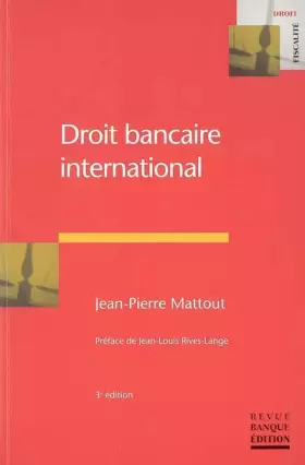 Couverture du produit · Droit bancaire international