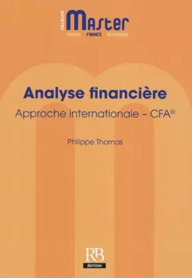 Couverture du produit · Analyse financière: Approche internationale - cfa