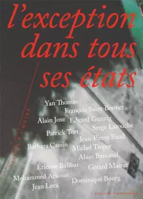 Couverture du produit · L'exception dans tous ses états