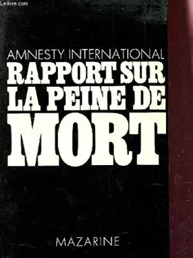 Couverture du produit · Rapport sur la peine de mort