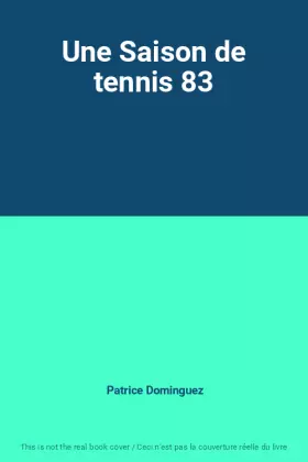 Couverture du produit · Une Saison de tennis 83