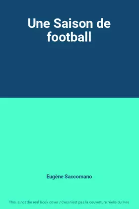 Couverture du produit · Une Saison de football