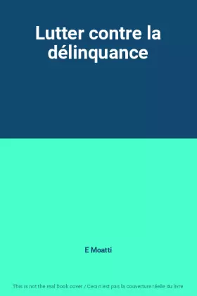 Couverture du produit · Lutter contre la délinquance