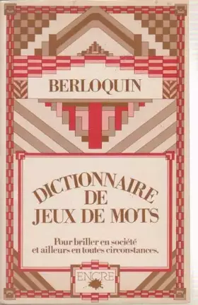 Couverture du produit · Dictionnaire de jeux de mots