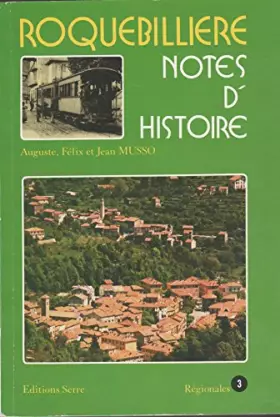 Couverture du produit · Roquebillière: Notes d'histoire