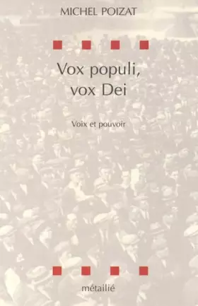 Couverture du produit · Vox populi, vox dei