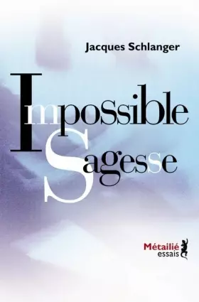 Couverture du produit · Impossible Sagesse