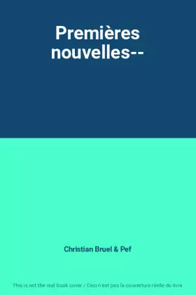 Couverture du produit · Premières nouvelles--