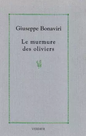 Couverture du produit · Le murmure des oliviers