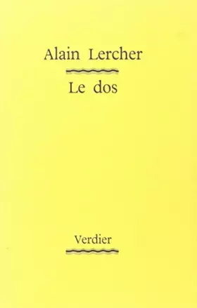 Couverture du produit · Le dos