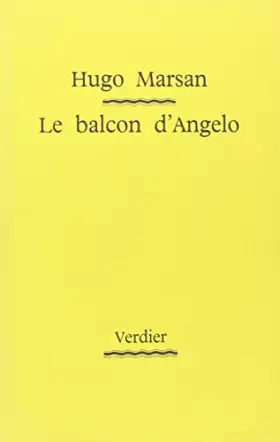 Couverture du produit · Le balcon d'Angelo