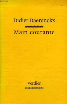 Couverture du produit · Main courante : Récits