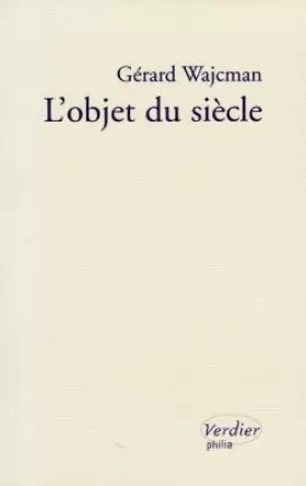 Couverture du produit · L'Objet du siècle