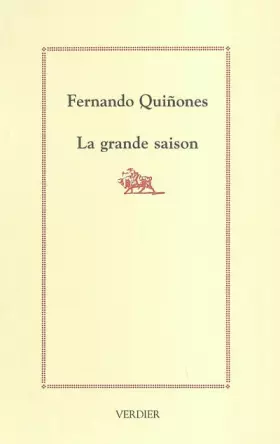 Couverture du produit · La Grande Saison