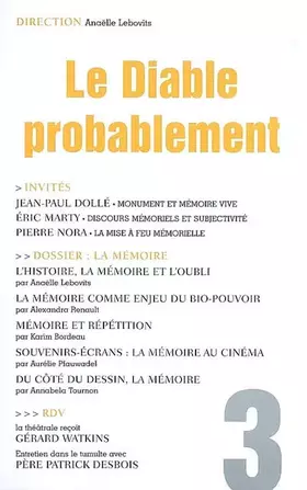 Couverture du produit · REVUE LE DIABLE PROBABLEMENT N3
