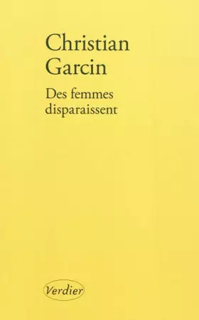 Couverture du produit · Des femmes disparaissent