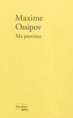 Couverture du produit · Ma province