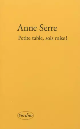 Couverture du produit · Petite table, sois mise !
